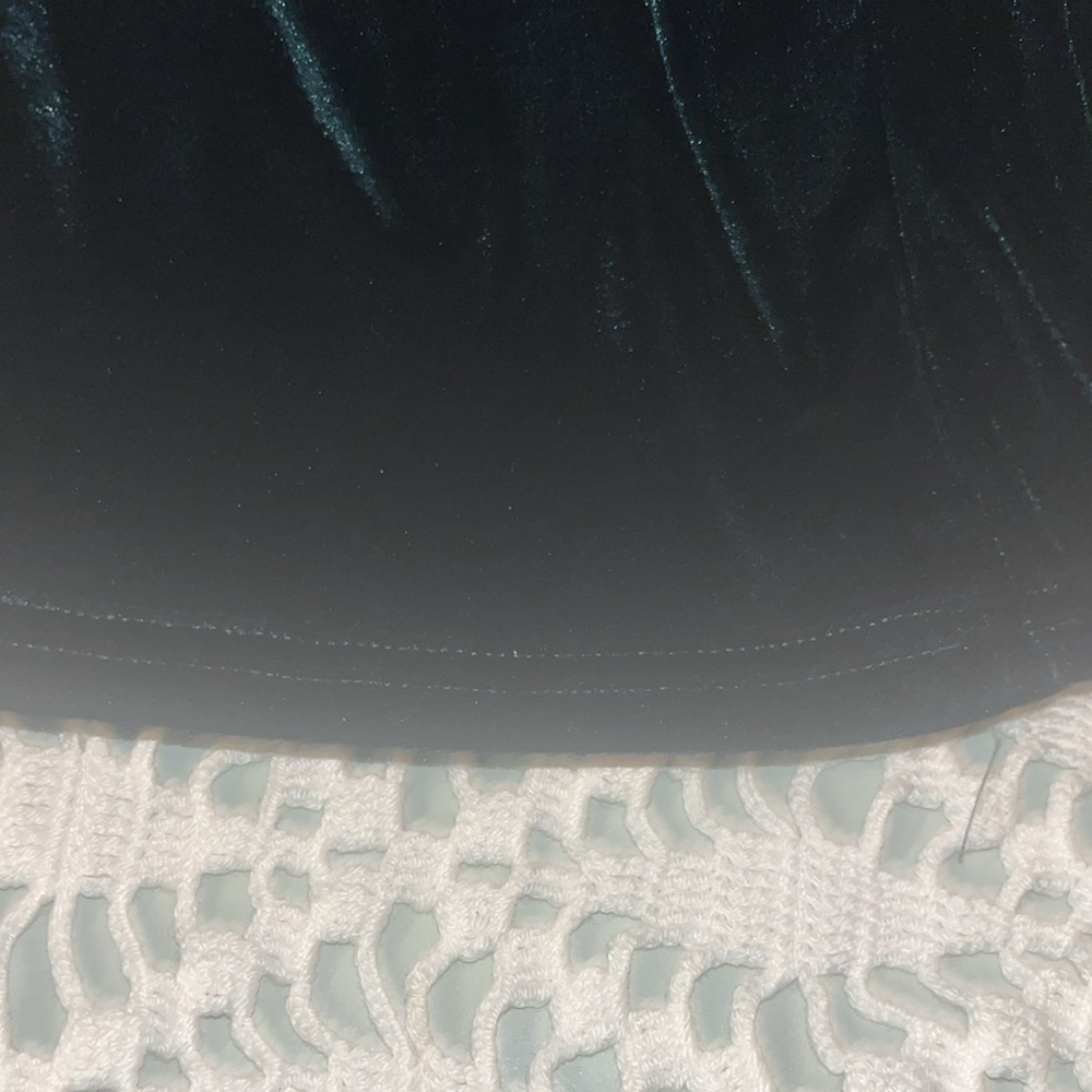 Entro 1X green velvet dressy tunic top. - Picture 11 of 11